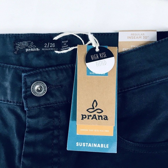 Prana 2/26 Blue Jeans High Rise Fitted - Picture 2 of 5